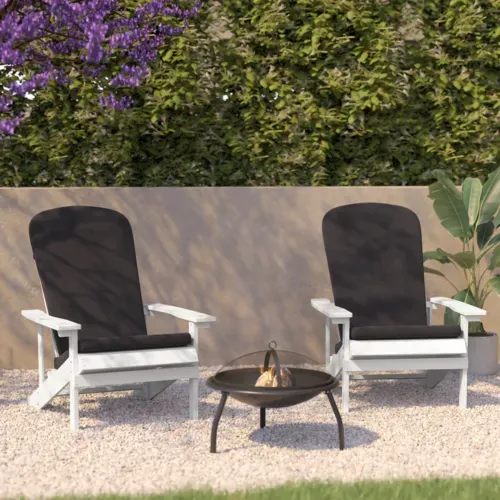 Flash Furniture 2-JJ-C14501-CSNGY-WH-GG Charlestown Adirondack Chair