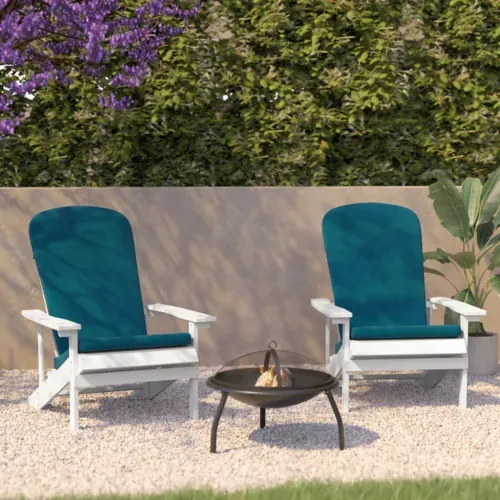 Flash Furniture 2-JJ-C14501-CSNTL-WH-GG Charlestown Adirondack Chair