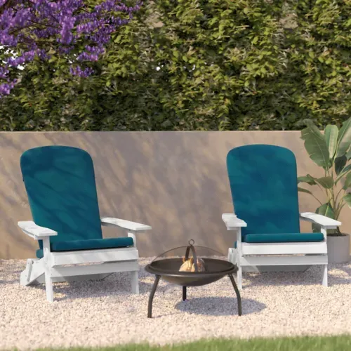Flash Furniture 2-JJ-C14505-CSNTL-WH-GG Charlestown Folding Adirondack Chair