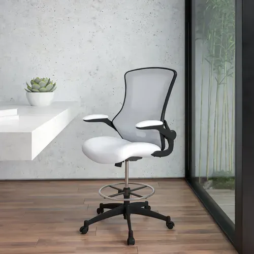 Flash Furniture BL-X-5M-D-WH-GG Chair, Swivel