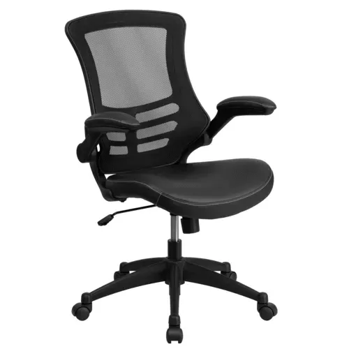 Flash Furniture BL-X-5M-LEA-GG Swivel Task Chair