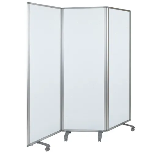 Flash Furniture BR-PTT001-3-M-60183-GG Room Divider Screen Partition