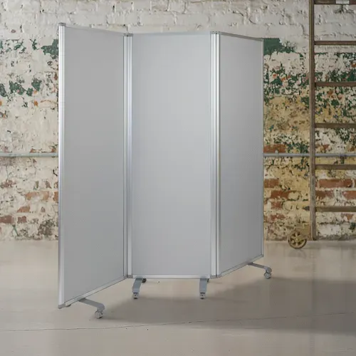 Flash Furniture BR-PTT001-3-MP-60183-GG Room Divider Screen Partition