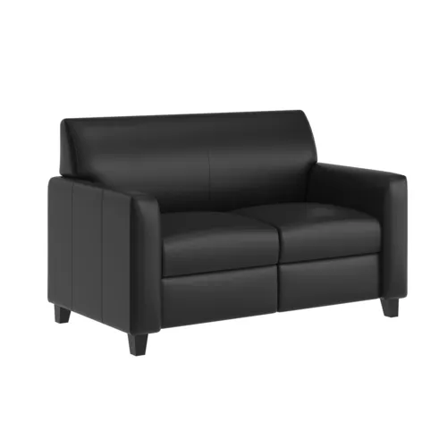 Flash Furniture Flash Furniture BT-827U-2-BK-GG Reception Loveseat