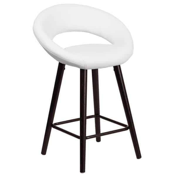 Flash Furniture CH-152551-WH-VY-GG Kelsey Series Bar Stool