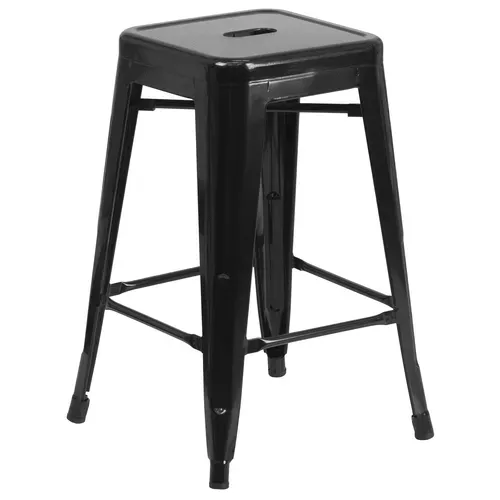 Flash Furniture CH-31320-24-BK-GG Bar Stool