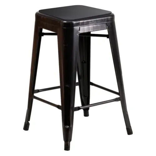 Flash Furniture Flash Furniture CH-31320-24-BQ-PL2B-GG Kai Bar Stool