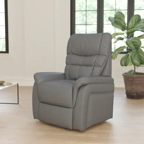Flash Furniture Flash Furniture CH-US-153062L-GY-LEA-GG Hercules Series Recliner