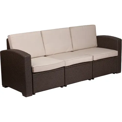Flash Furniture DAD-SF1-3-GG Outdoor Sofa