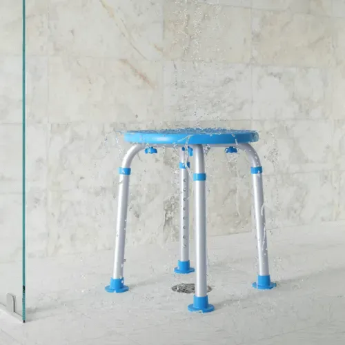 Flash Furniture Flash Furniture DC-HY3400L-BLU-GG Hercules Shower Stool