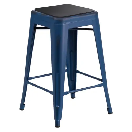 Flash Furniture Flash Furniture ET-BT3503-24-AB-PL2B-GG Kai Stool