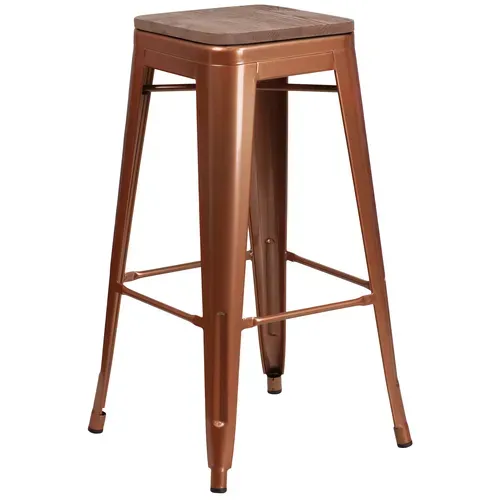 Flash Furniture ET-BT3503-30-POC-WD-GG Bar Stool