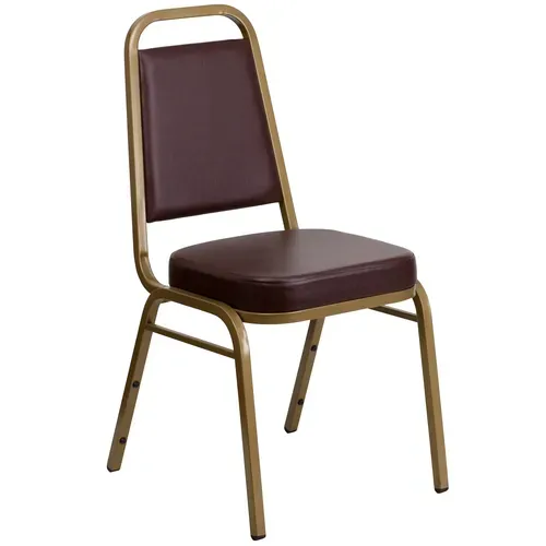 Flash Furniture FD-BHF-1-ALLGOLD-BN-GG Hercules Series Stacking Banquet Chair
