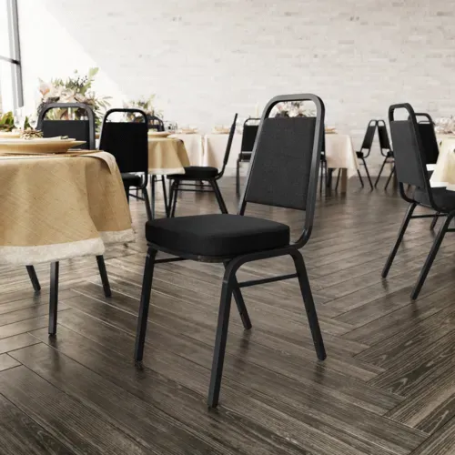 Flash Furniture Flash Furniture FD-BHF-1-BK-BK-GG Hercules Series Stacking Banquet Chair