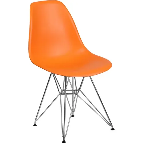 Flash Furniture FH-130-CPP1-OR-GG Elon Series Accent Side Chair