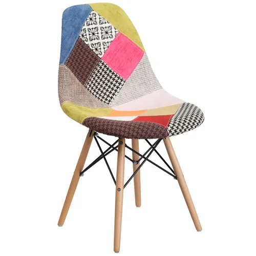 Flash Furniture FH-130-DCV1-D-GG Elon Series Accent Side  Chair