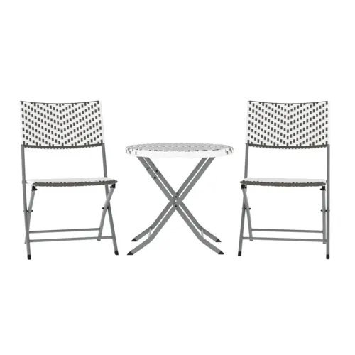 Flash Furniture Flash Furniture FV-FWA085-GRYWHT-GRY-GG Rouen Three Piece Foldable Tables