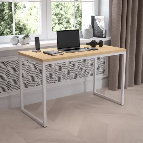 Flash Furniture GC-GF156-12-MAP-WH-GG Office Table