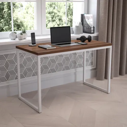 Flash Furniture GC-GF156-12-WAL-WH-GG Office Table