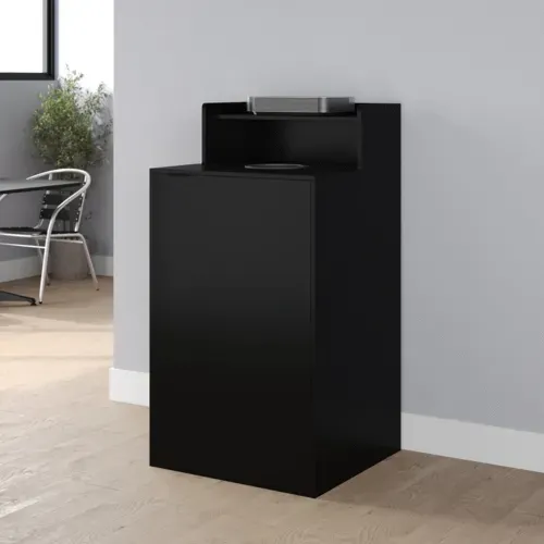 Flash Furniture Flash Furniture GC-M-196-BLK-GG Dell Trash Receptacle