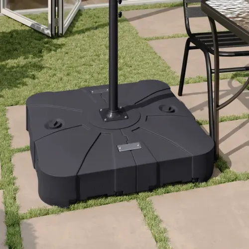 Flash Furniture Flash Furniture GM-WL-80040FA-L-BK-GG Hank Universal Offset Base