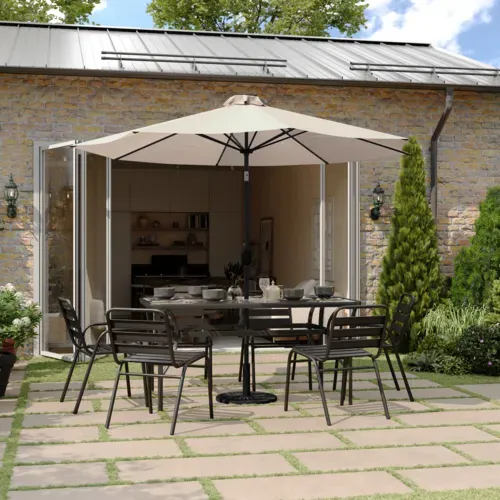 Flash Furniture Flash Furniture GM-WL-U22002B-TAN-GG Montego Patio Umbrella