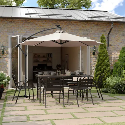 Flash Furniture Flash Furniture GM-WL-UU012-TAN-GG Sedona Patio Cantilever Umbrella