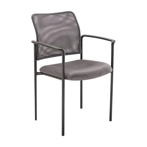 Flash Furniture Flash Furniture GO-516-2-GRY-GG Jana Stacking Side Chair with Arms