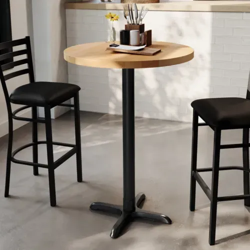 Flash Furniture Flash Furniture GSF-RD30-NAT-T2222B-GG Bennett Commercial Indoor Tabletop