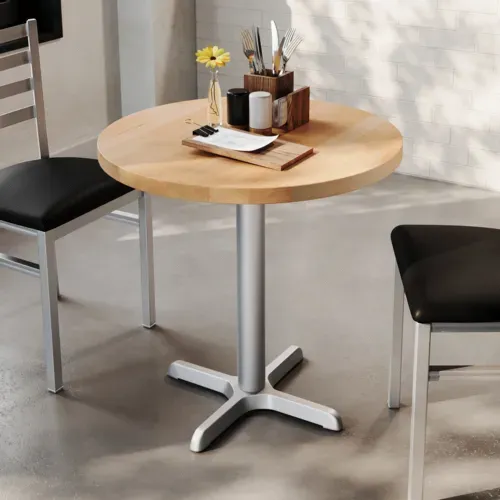 Flash Furniture Flash Furniture GSF-RD30-NAT-T2222S-GG Bennett Commercial Indoor Tabletop