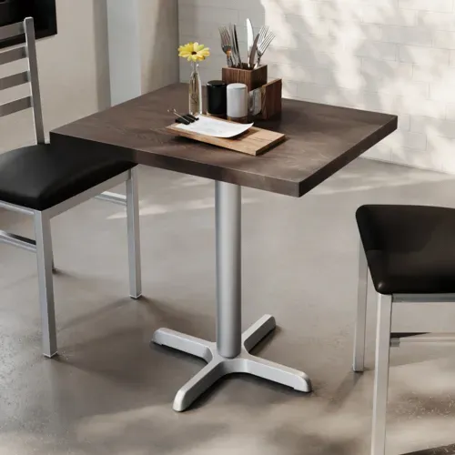 Flash Furniture Flash Furniture GSF-REC2430-DKBRN-T2222S-GG Bennett Commercial Indoor Tabletop