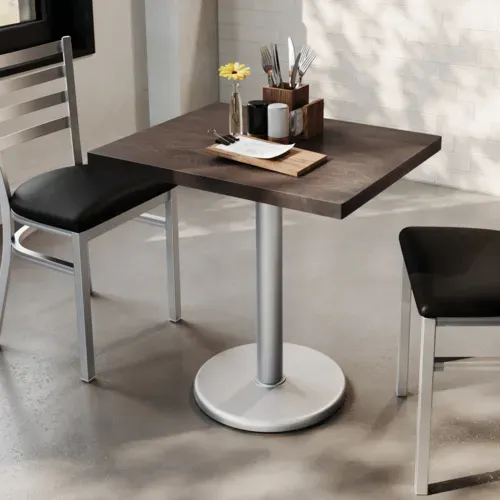 Flash Furniture Flash Furniture GSF-REC2430-DKBRN-TR18S-GG Bennett Commercial Indoor Tabletop