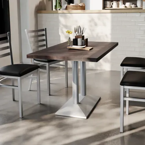 Flash Furniture Flash Furniture GSF-REC3048-DKBRN-TB002S-GG Bennett Commercial Indoor Tabletop