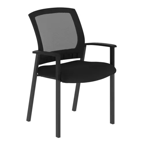 Flash Furniture Flash Furniture HL-0010W-BK-GG Hercules Commercial Stacking Side Chair with Arms