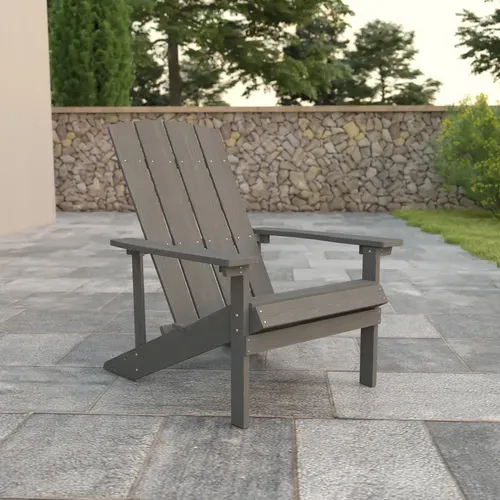 Flash Furniture JJ-C14501-LTG-GG Chair, Adirondack