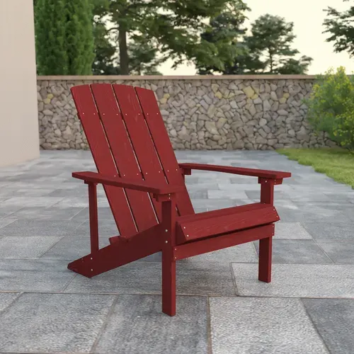 Flash Furniture JJ-C14501-RED-GG Chair, Adirondack