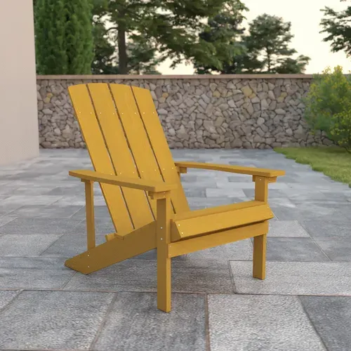 Flash Furniture JJ-C14501-YLW-GG Chair, Adirondack
