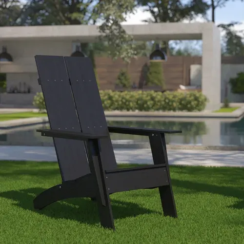 Flash Furniture JJ-C14509-BK-GG Chair, Adirondack