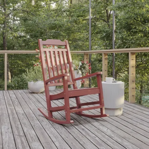 Flash Furniture Flash Furniture JJ-C14703-RED-GG Winston Rocking Chair