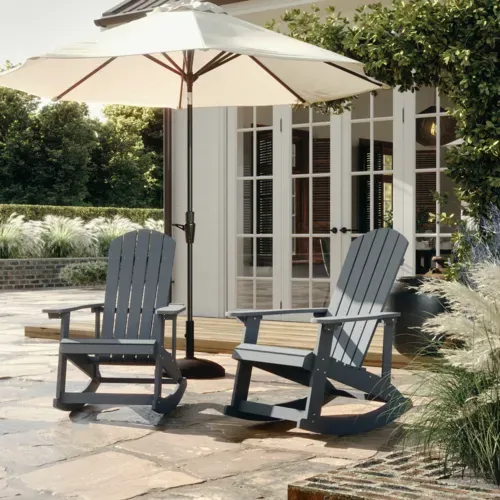 Flash Furniture Flash Furniture JJ-C14705-GY-GG Savannah Rocking Chair