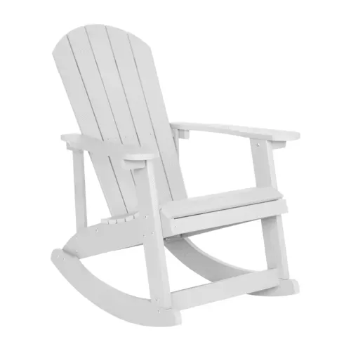 Flash Furniture Flash Furniture JJ-C14705-WH-GG Savannah Rocking Chair