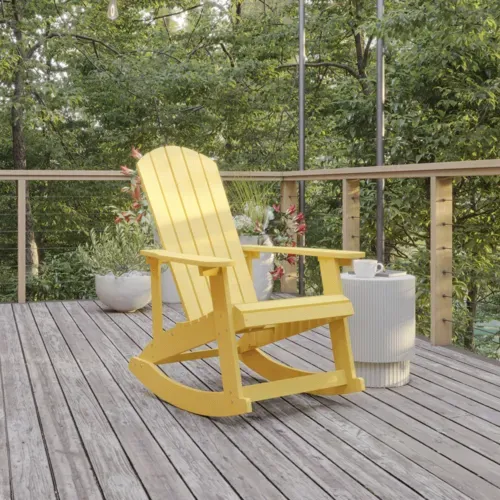 Flash Furniture Flash Furniture JJ-C14705-YLW-GG Savannah Rocking Chair