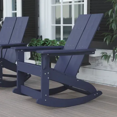 Flash Furniture Flash Furniture JJ-C14709-NV-GG Finn Rocking Chair