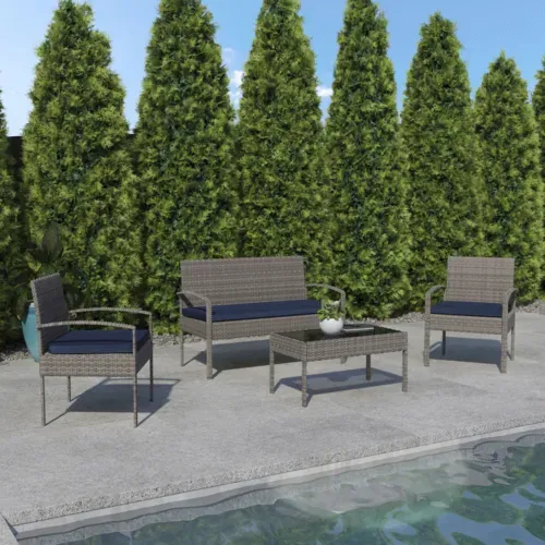 Flash Furniture Flash Furniture JJ-S312-GYNV-GG Outdoor Patio Set