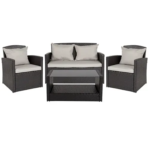 Flash Furniture JJ-S351-GG Outdoor Patio Set