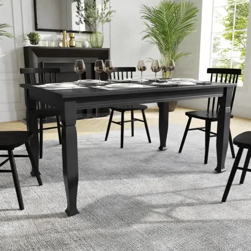 Flash Furniture Flash Furniture KER-T-799-BLK-60-GG Grace Dining Table