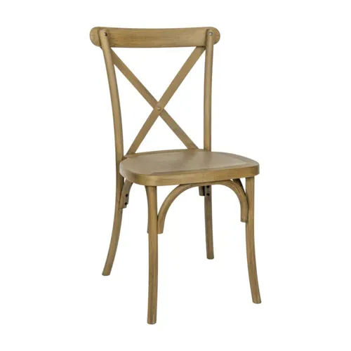 Flash Furniture Flash Furniture L-9-M2-CHSNT-GG Hercules Cross Back Chair