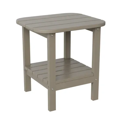 Flash Furniture Flash Furniture LE-HMP-1035-1517H-BR-GG Newport Adirondack Side Table