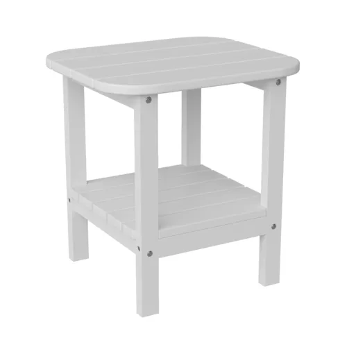 Flash Furniture Flash Furniture LE-HMP-1035-1517H-WT-GG Newport Adirondack Side Table