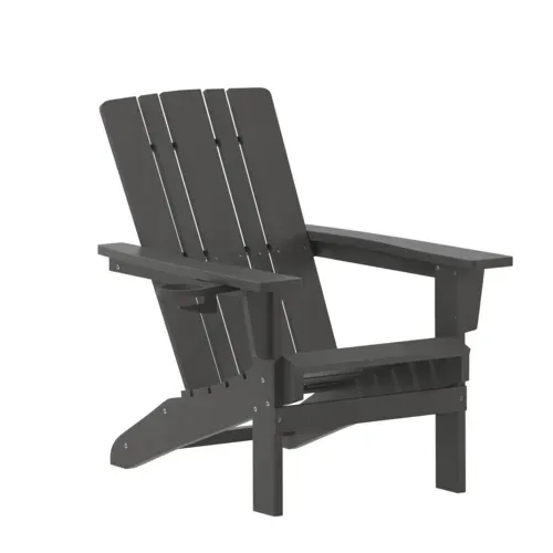 Flash Furniture Flash Furniture LE-HMP-1045-10-GY-GG Halifax Adirondack Patio Chair